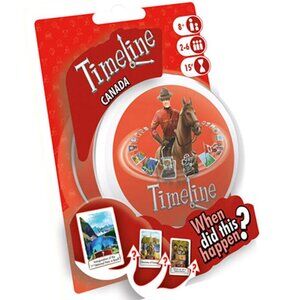 Timeline Canada Learning Card Game Tin Box English Version Age 8+ New Sealed